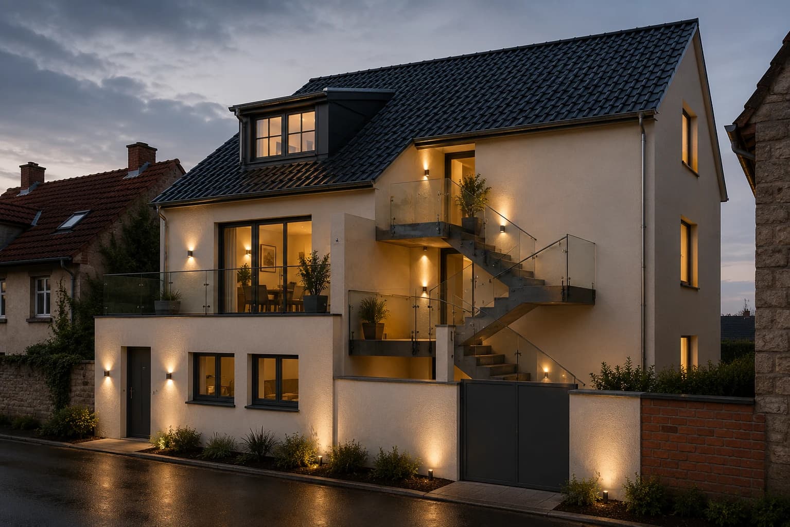 Neubau eines Mehrfamilienhauses in Alzenau - Hörstein — Außenperspektive